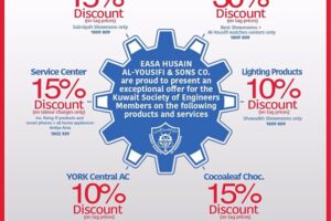 خصومات خاصة لأعضاء جمعية المهندسين في شركة عيسي حسين اليوسفي وأولاده