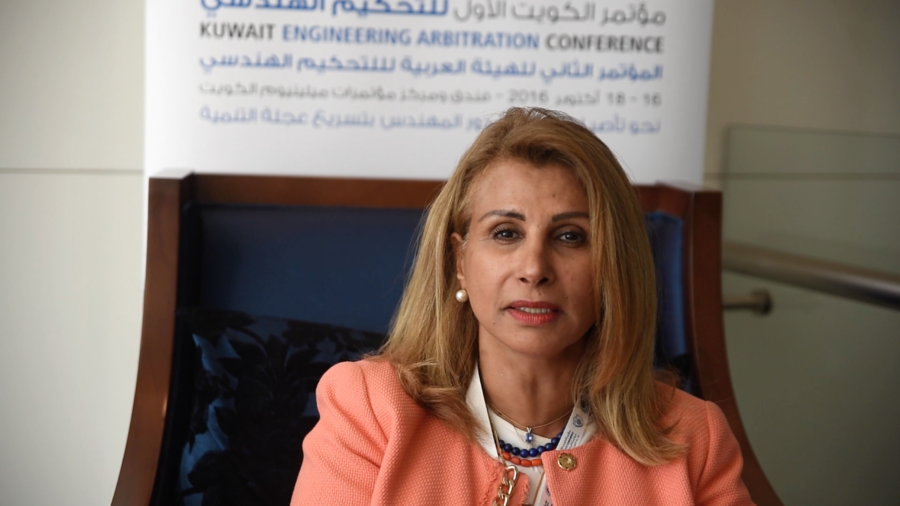كلمة المهندسة فتوح العصفور بمؤتمر الكويت الاول للتحكيم الهندسي