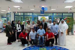 المهندسون والمهندسات قاموا بزيارة مركز الخرافي للمعاقين