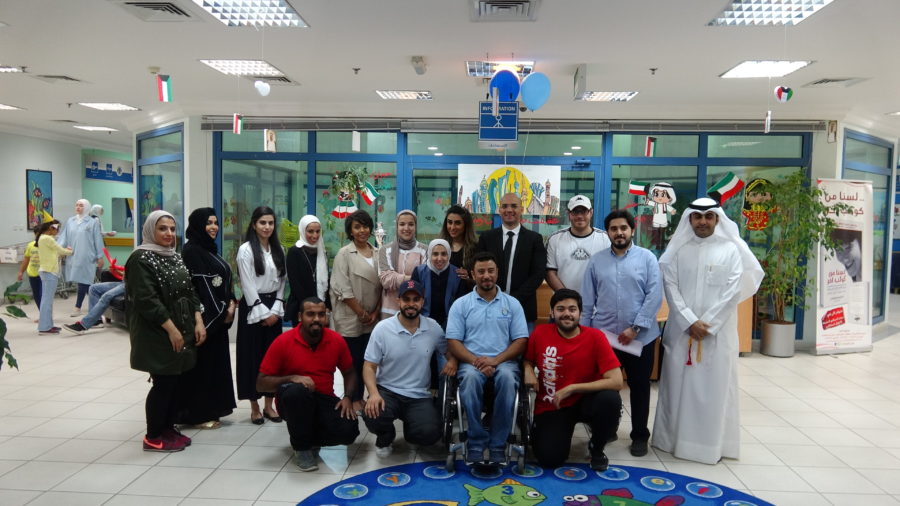 المهندسون والمهندسات قاموا بزيارة مركز الخرافي للمعاقين