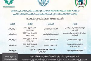 دورة أهمية الطاقة الكهربائية في المجتمع