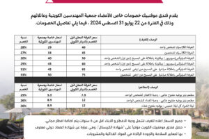يقدم فندق موفمبيك خصومات خاصة لأعضاء جمعية المهندسين الكويتية وعائلاتهم