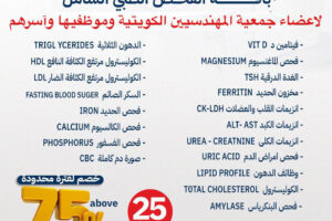 باقة الفحص الطبي الشامل