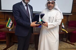 تقديرا لجهوده في دعم تعزيز التعاون المهني رئيس الجمعية تلقى تكريما خاصا من نقابة المهندسين السوريين