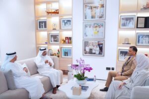 أمين عام الاتحاد ” الخليجي ” التقى رئيس جمعية المهندسين الامارتية بدبي