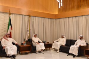 رئيس الجمعية استقبل مدير مركز التدريب والخريجين السبيعي : مستمرون في دعم ورعاية مشاريع معرض التصميم الهندسي في كلية الهندسة والبترول بجامعة الكويت